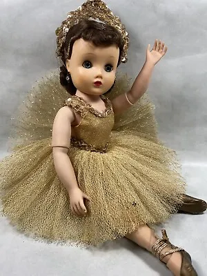 Vintage 1950’s Madame Alexander “Elise” Gold Ballerina • $150