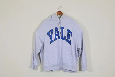 H&M Yale University Hoodie Unisex Oversized Gray Blue Ivy League XL • $20