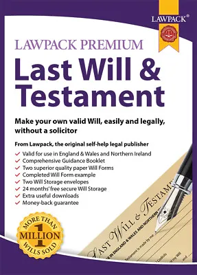 £11.99 • Buy Lawpack Premium Last Will & Testament DIY Kit