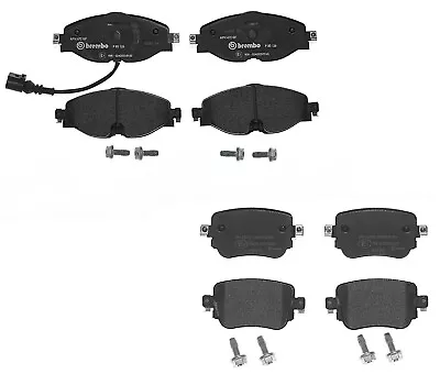 Brembo Front & Rear Low-Metallic Brake Pads With Sensor Kit For VW Golf Mk7 1ZE • $105.95