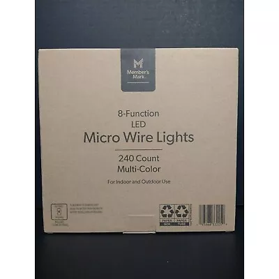 Members Mark Micro LED Wire Multi Color Lights 8 Function 4 Sets X 60 Lghts New • $20