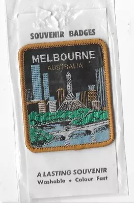 Vintage  Cloth Badge   MELBOURNE  AUSTRALIA • $4