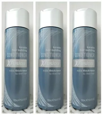 3 XFusion Keratin Hair Building CONDITIONER Adds THICKNESS 8.4 Oz Each (002) • $25.19