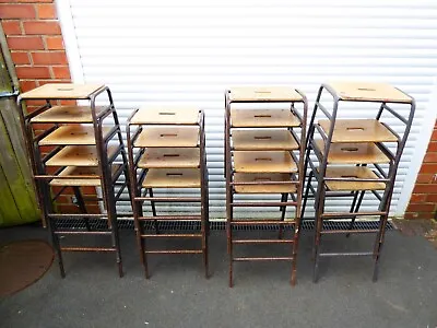 1 X Vintage Stacking School Lab Stools - Cafe Bar Restaurant • £20