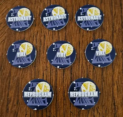 Zathura Board Game Replacement Defense Tokens Chips 8 Pieces 2005 • $7.99