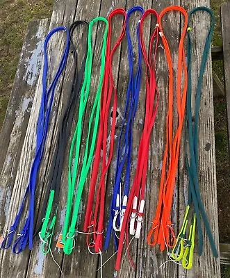 8 Ft US Made Beta Biothane Western Split Reins W/buckle Bit Ends Assorted Colors • $18