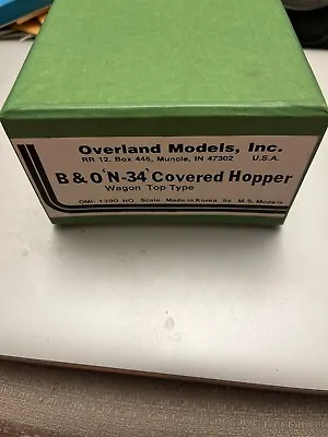 Overland Models HO Scale Brass B&O Baltimore & Ohio N-34 Covered Hopper OMI-1390 • $125