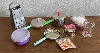 Vintage Dollhouse Barbie Toy Kitchen Set TYCO TUPPERWARE POPCORN PANS • $15