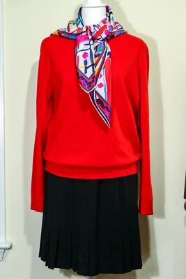 $15 • Buy BALLANTYNE For BURBERRY'S London Vintage Red Cashmere Sweater S/M