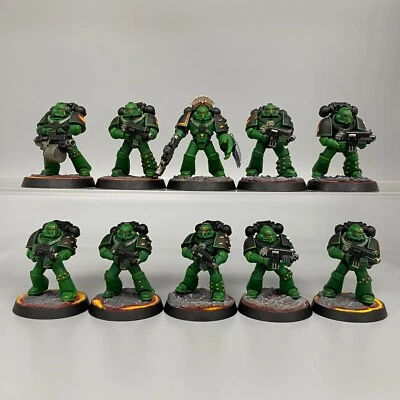 Salamanders Tactical Squad Warhammer 40k Mark Iv Adeptus Astartes Horus Heresy • $168.19