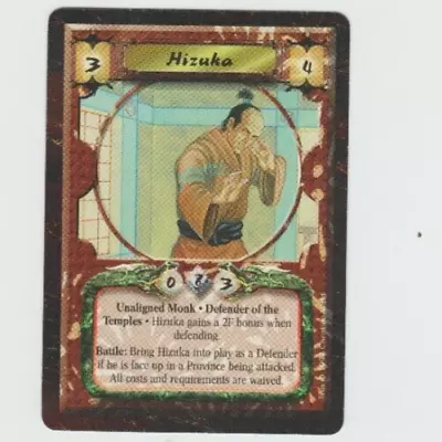 Hizuka L5R Legend Of The Five Rings CCG Time Of The Void 1997 • $0.99