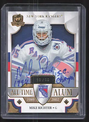 2020 Upper Deck The Cup #ATA-MR Mike Richter All-Time Alum Auto /50 • $129.95