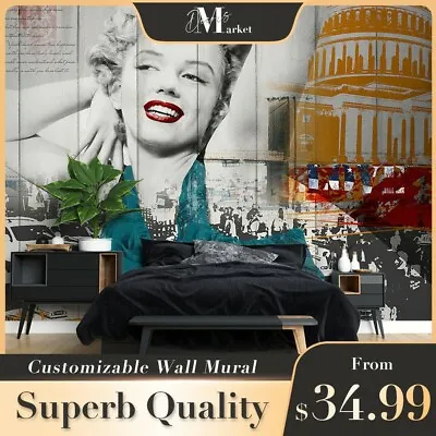 Marilyn Monroe Art Pop Art 3D Wall Mural Bedroom Australia Wallpaper Murals • $22.66