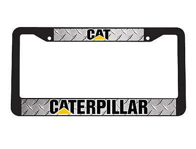 CAT Caterpillar Construction Heady Duty Equipment Work Car License Plate Frame • $10.95