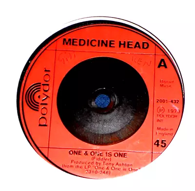 Medicine Head - One And One Is One - 1973 Polydor - 1973 Classics • £3.99