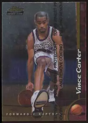 1998-99 Topps Finest Vince Carter #230 Toronto Raptors Rookie RC With Coating • $19.79