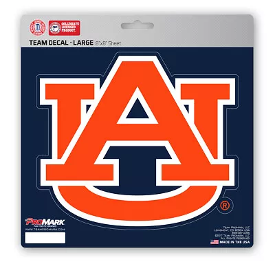 Fanmats NCAA Auburn Tigers Decal Large 8 X8  Auto RV Cooler Luggage • $8.99