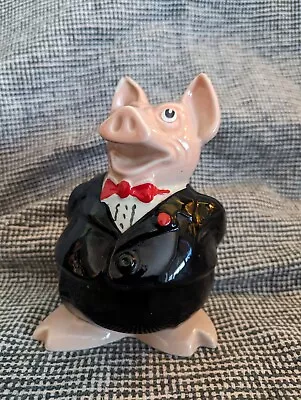 Vintage Natwest Pig Wade Sir Nathaniel Piggy Bank Money Box Original Stopper • £12.51