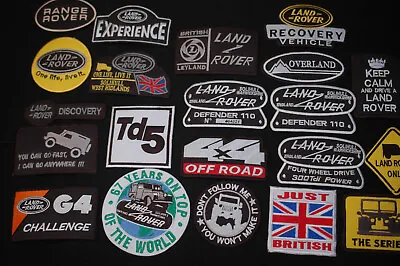 LANDROVER -  Iron - Sew On Patches -  37 Types To Choose From • £2