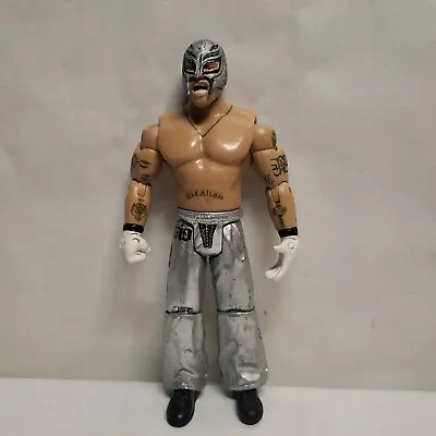 2007 Jakks Pacific WWE Rey Mysterio 7” Wrestling Figure Silver 619 Great Shape • $7.99