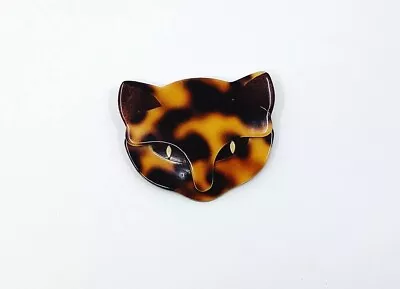 Lea Stein Cat Brooch. Signed. • £65