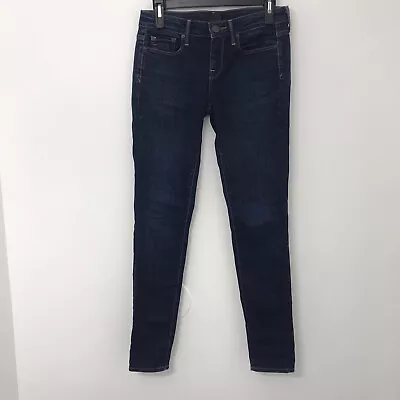 Vince. Dylan Skinny Size 25 Reg Dark Wash Stretch Denim Jeans Made In USA • $24.99