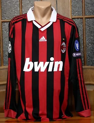 AC Milan Rossoneri 2009-10 UCL Home Shirt Long Sleeves • $45