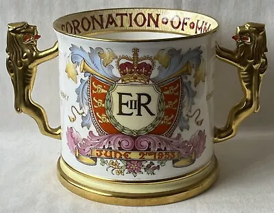 Large Paragon Fine Bone China Queen Elizabeth II 1953 Coronation Loving Cup. • £85