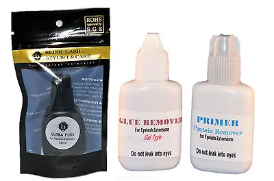 Eyelash Extension Blink Ultra Plus Glue +Primer+ Remover Set • $29.99