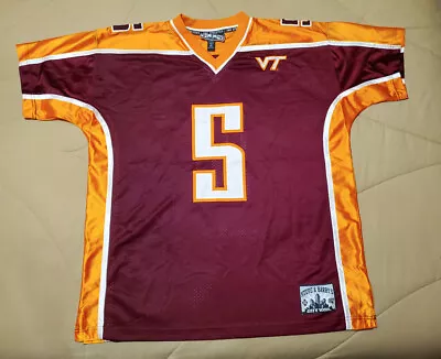 Men's STEVE & BARRY'S VIRGINIA TECH VT Hokies Football Jersey 5 XL ~ Very Nice! • $24.99