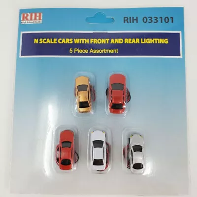 Rock Island Hobby RIH033101 N Scale Autos With Front And Rear Lights • $15.95