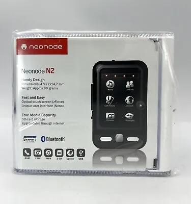 Vintage 2007 Neonode N2 Bluetooth MP3 Player - GSM & 2mp Camera Smartphone NOB • $47