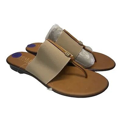 Italian Shoemakers Sandles Women’s 8.5 Brown Thong Sandals • £25.08