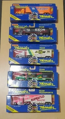 Vintage 1990 MATCHBOX Days Of Thunder Set Of 5 Haulers New In Box 2 Unpunched  • $135