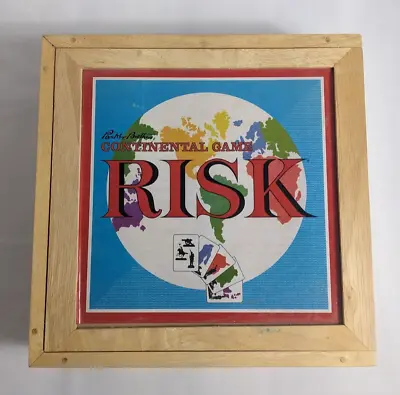 RISK Continental Game Board Game 1959 Map Nostalgia Ed Wooden Box Hasbro 2003 • $26.79