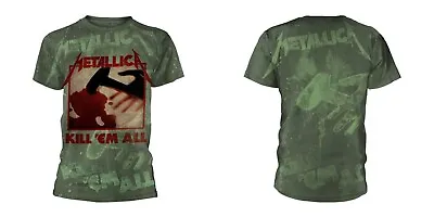 Metallica 'Kill Em All' All Over Print Green' T Shirt - NEW • $31.57