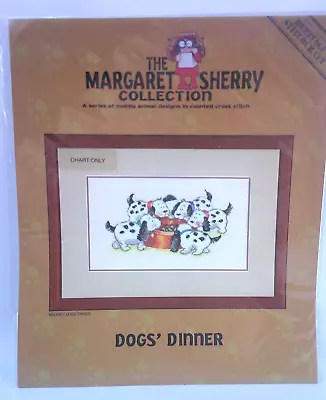 Margaret Sherry Dogs Dinner Counted Cross Stitch Chart Pattern Heritage New • $29.99