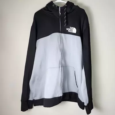 The North Face Zip Up Hoodie Sweatshirt Gray Black Size XXL • $40