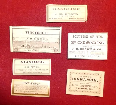 Original Unused Civil War Period Medicine Bottle Labels Lot #12 • $29.99
