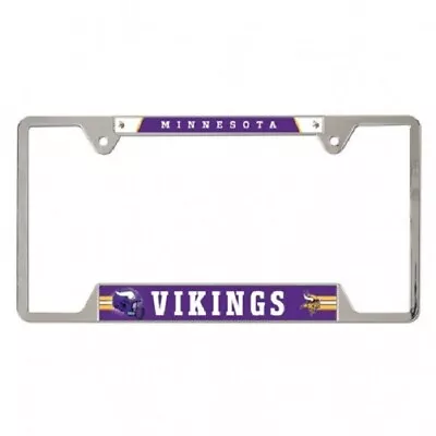 Minnesota Vikings Metal License Plate Frame From Wincraft • $13.99