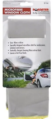 1x Microfibre Glass Cloth Mirror Window Clean Polish Car 40 X 60cm • £3.69