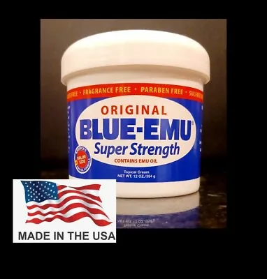 $28.99 • Buy BLUE-EMU Topical Pain Reliever *SUPER STRENGTH* XLARGE Size 12oz Jar Exp 04/24