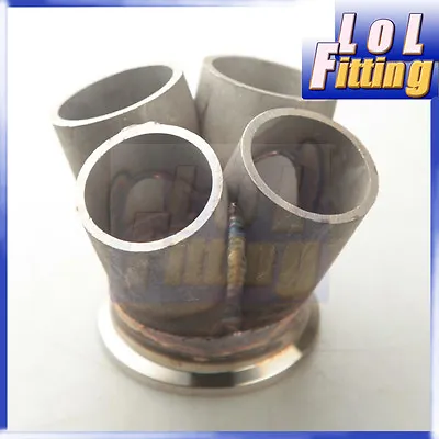 4-1 4 Cylinder Manifold Header Merge Collector Stainless Steel 2.5  V-Band Vband • $50.09
