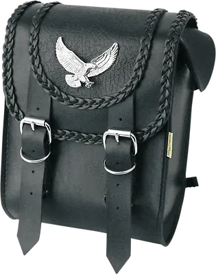 Willie & Max Black Magic Leather Motorcycle Sissy Bar Bag For Harley Davidson • $74.99
