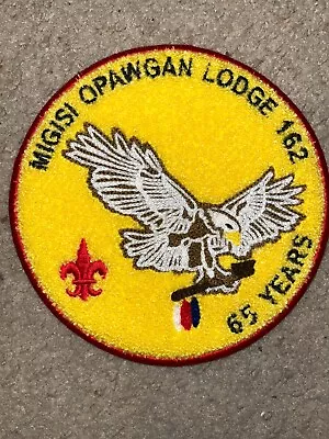 Boy Scout Detroit Michigan Migisi Opawgan OA 162 Order Arrow 65th Chenille Patch • $64.99