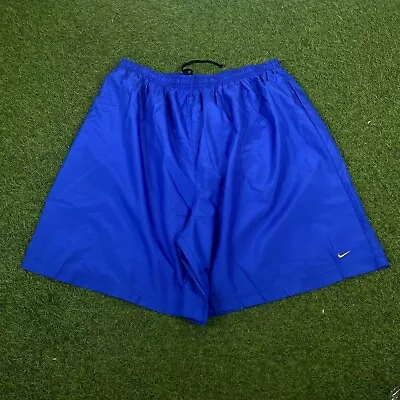 Mens Nike Nylon Sprinter Shorts Vintage Retro XL Blue • $3.98