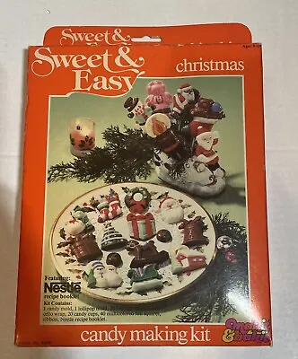 Vintage 1983 Makit & Bakit Sweet & Easy Christmas Candy Making Kit Molds NIB • $9.99