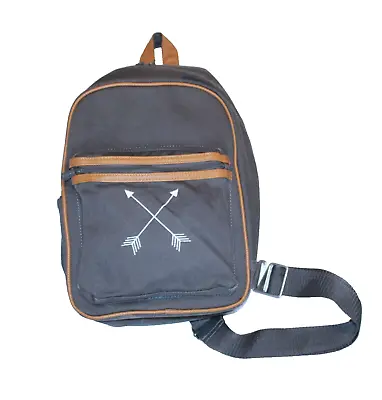 Thirty-One 31 Sling-Back Backpack Insulated Thermal In Canvas Twill With Arrows • $15.99