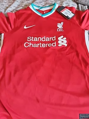 £12.50 • Buy Liverpool - Large Junior Home Firmino 9 Shirt 2020-21 - BNWT