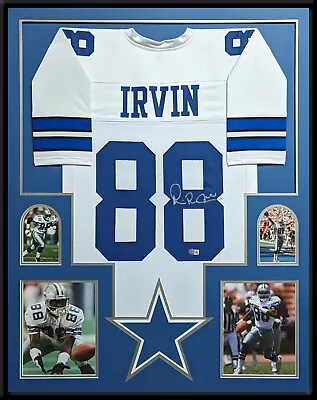 Framed Dallas Cowboys Michael Irvin Autographed Signed Jersey Beckett Holo • $650
